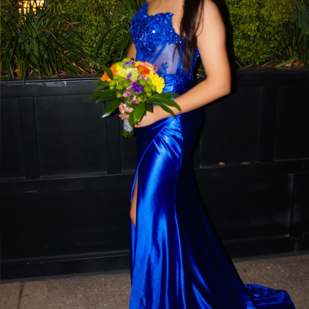 Elegant Royal Blue Prom Dress